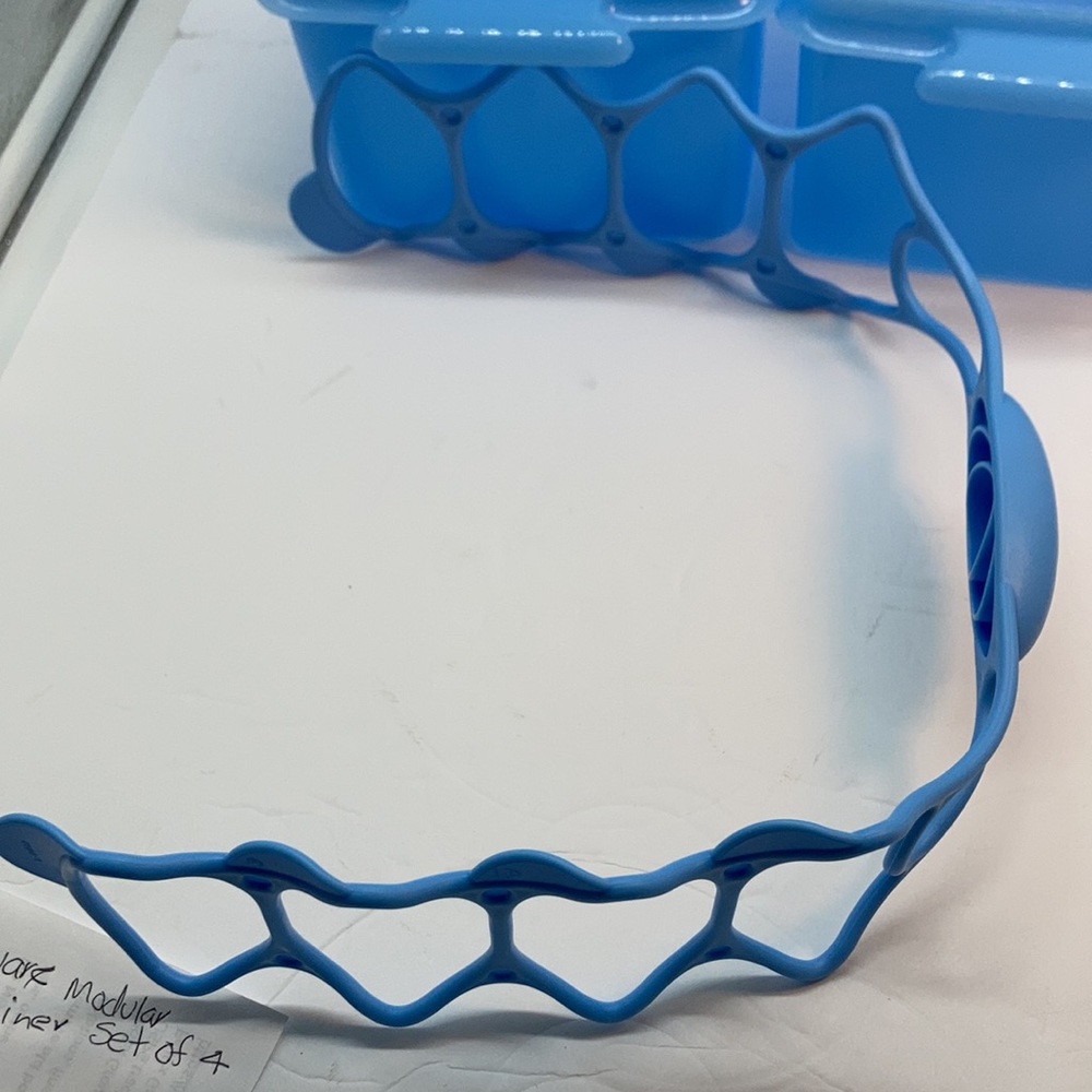 Tupperware Double Deep Blue Limited Container - Picture 9 of 12